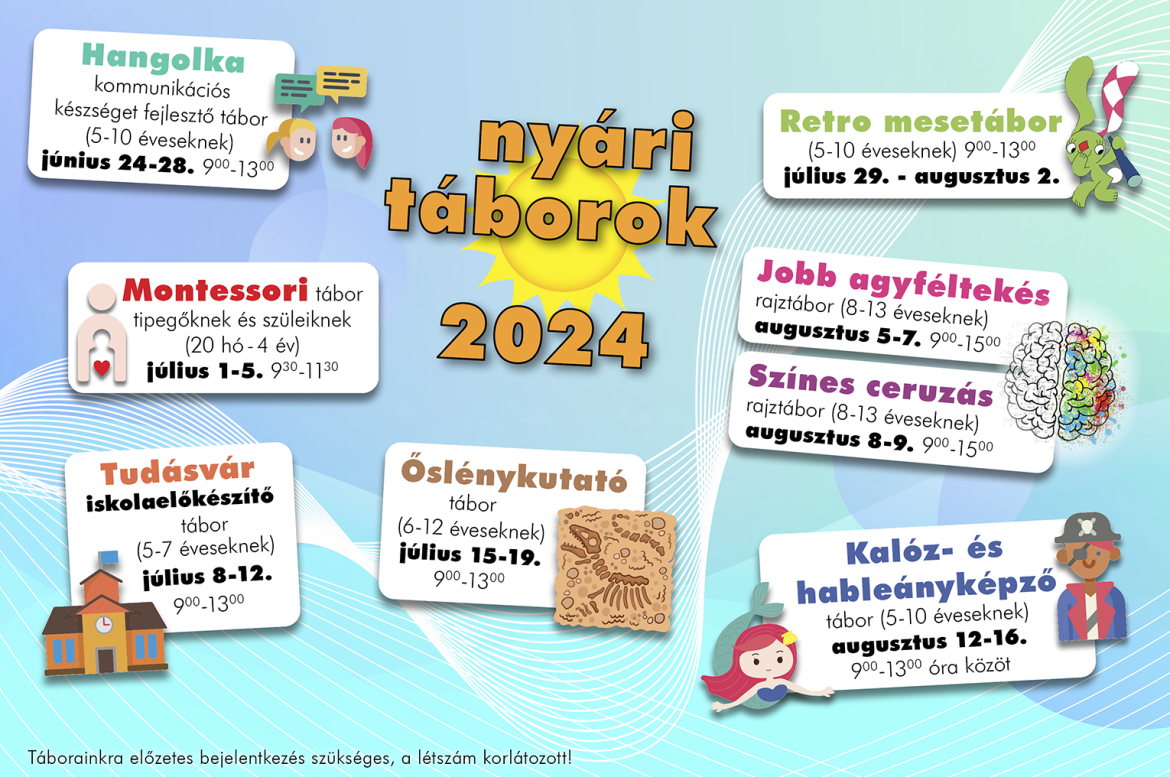 NYÁRI TÁBOROK 2024