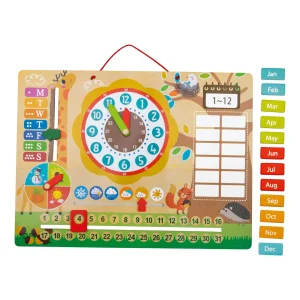 Fából készült mágneses oktató tábla-készségfejlesztő játék-ÚJ