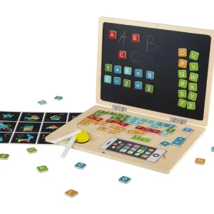 Fa készségfejlesztő mágneses fa laptop és mobiltelefon-ÚJ